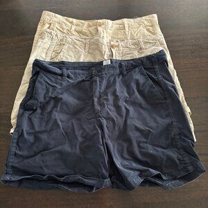 3 pairs of women's GAP girlfriend khaki shorts size 16